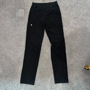 FIGS Technical Limited Edition Slim Axim Cargo Scrub Pants Black Men's XS Tall